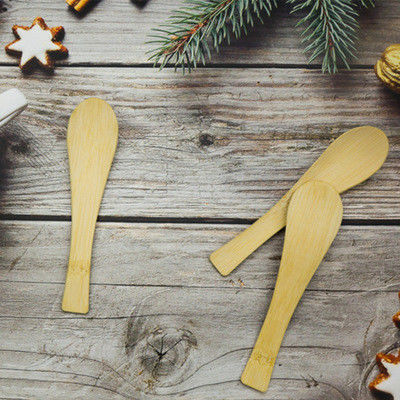 CE SGS 6.1'' Biodegradable Disposable Tableware Bamboo One Time Spoon