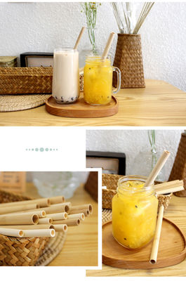 Eco Friendly Reusable Organic Bamboo Straw 20cm Length